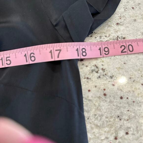 Revolve LA Made Womens Medium 100% Silk Mini Dress Black Button Short Sleeve NWT - Picture 12 of 12